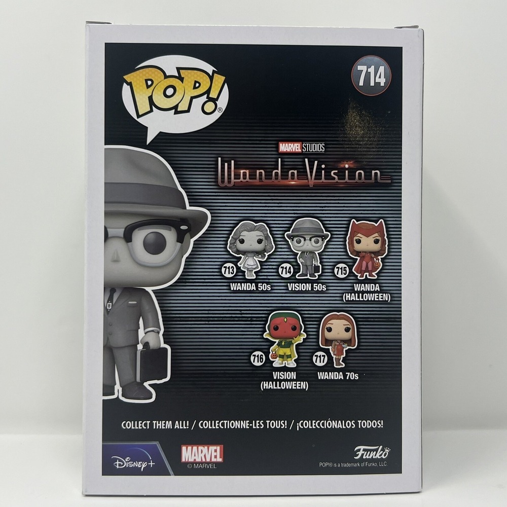 Funko Pop WandaVision #714 Vision 50s Vinyl Bobble Head collectible toy Figure - Picture 16 of 16